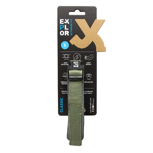 [14152] Ultimate Fit Comfy halsband Classic S - 34-38cm Undercover green
