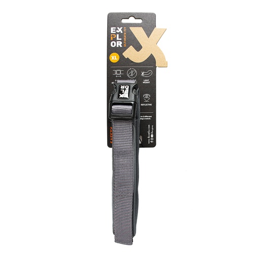 [BR_224950] Ultimate Fit Comfy halsband Safety XL - 52-61cm silver reflective