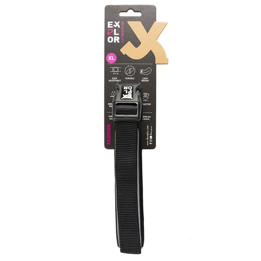 [BR_224955] Ultimate Fit Comfy halsband Fashion XL - 52-61cm granite black