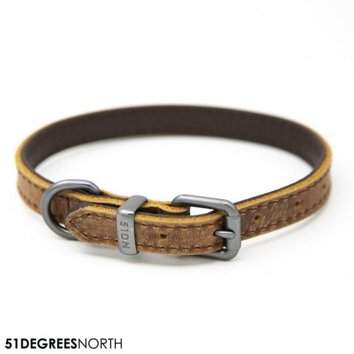 [BR_225281] 51 - Milano - Collar - Classic - Dark brown - 20mm x 50cm
