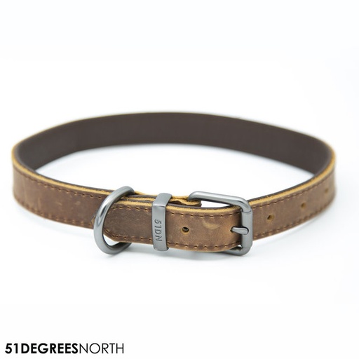 [BR_225286] 51 - Milano - Collar - Classic - Dark brown - 25mm x 55cm
