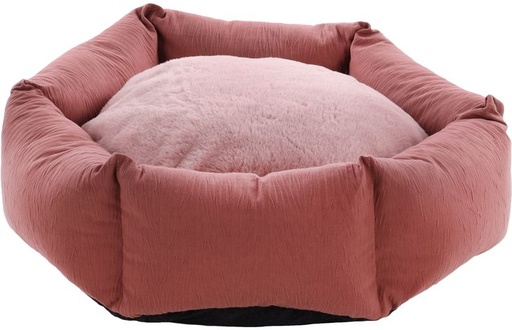 [BR_225419] # MAND SUZA ZESHOEKIG OUD ROZE 50x50x15CM