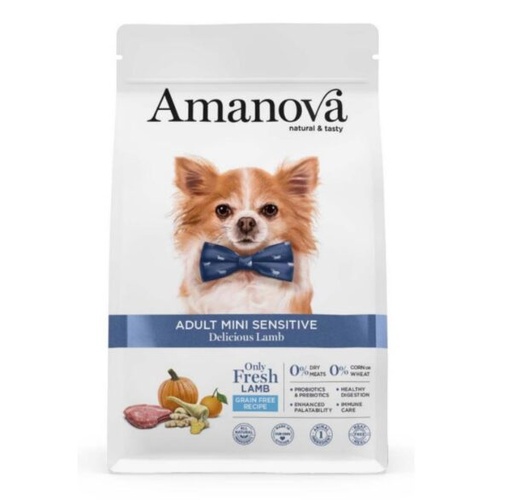 [AMJ41LA07 ] Amanova Dog Adult Sensitive Mini Lamb 7kg
