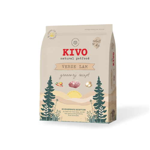 [6067] KIVO brok gedroogde lam graanvrij 4 kg
