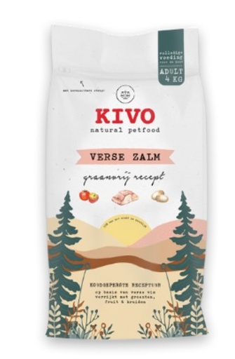 [6066] KIVO brok verse zalm graanvrij 4 kg
