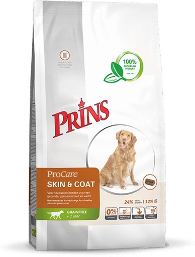 [5764] Prins ProCare Graanvrij Skin/Coat 3kg