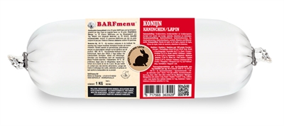 [21180] Barfmenu hond konijn 1 kg