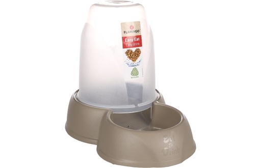 [522539              ] VOER+WATERAUTOMAAT ZENA TAUPE 1,6L 17,5x27x21CM