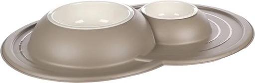 [522544] EETPOT MAICO DUO DINNER TAUPE 0,2/0,6LDIA9,5/13,5CM 48x32,5x5,5CM