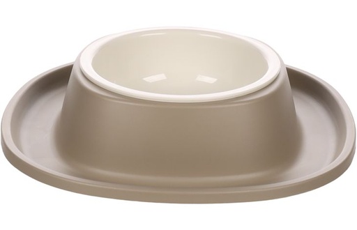 [BR_225413] EET- EN DRINKPOT MET HOUDER ILKO S TAUPE 0,2L DIA9,5CM 19,5x4,5CM
