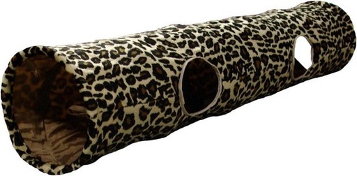 [507666] KATTENTUNNEL LEOPARD 130x25CM