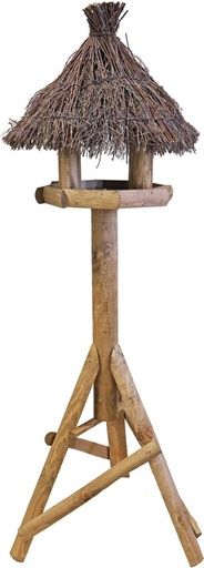 [BR_141597] VOEDERHUIS BRUIN ROND TENEN DAK