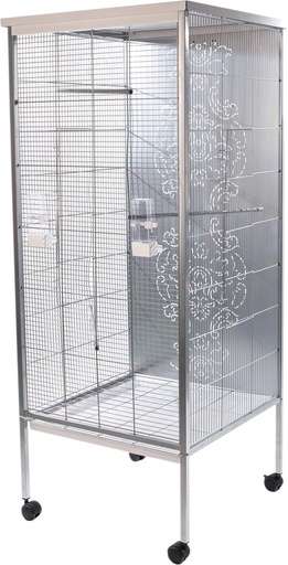 [BR_225601] Volière Zen Louisa 60x60x151,5cm zilver