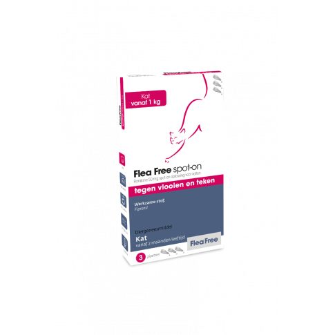 [E885                ] Exil Flea Free Fiproline Spot-on kat 6 pipet