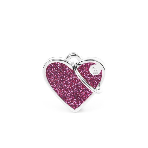 [GL03SMALLPINKN] SMALL HEART GLITTER PINK