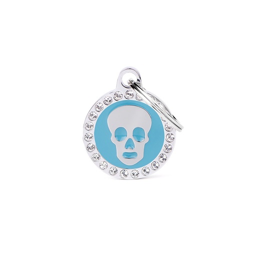 LIGHT BLUE GLAM SKULL