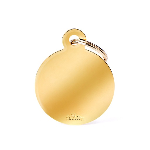 BIG ROUND GOLDEN BRASS