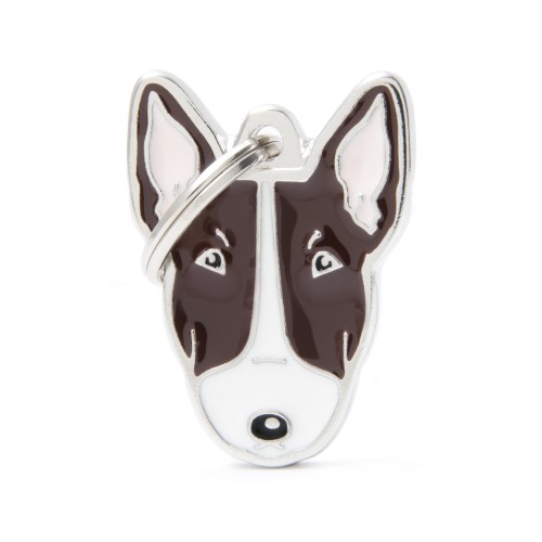 WHITE AND BROWN BULL TERRIER