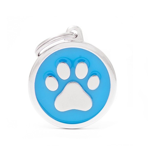LIGHT BLUE BIG CIRCLE PAW