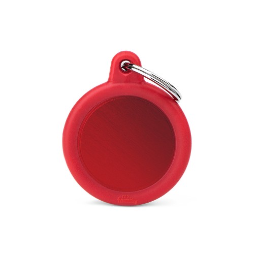 [HTA04RED] RED CIRCLE ALU RED RUBBER