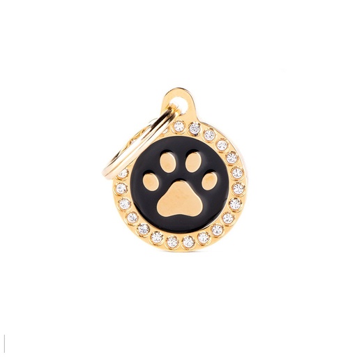 BLACK CIRCLE GLAM PAW GOLD