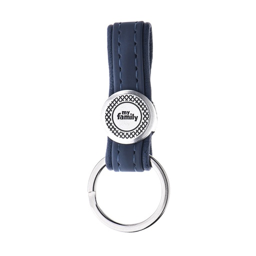 BLUE BILBAO KEYRING ANTIQUE SILVER