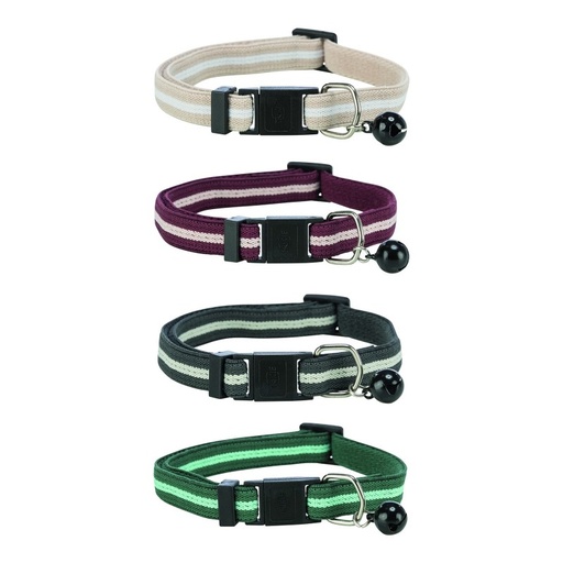 [41551] Kattenhalsband elastisch, strepen