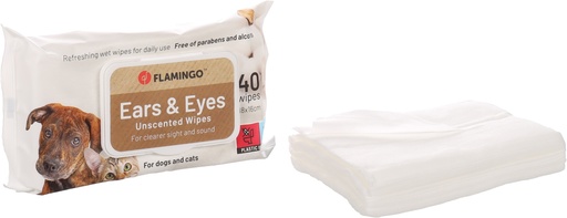 [522198] OOG & OOR VERZORGINGSDOEKJES REINI 40ST 18X16CM
