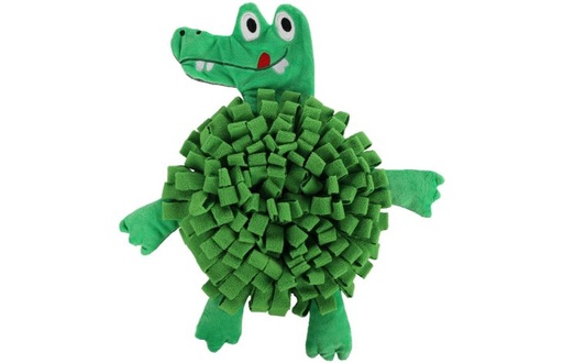 [522520] SNUFFELMAT NJAMMIE KROKODIL GROEN 36x38x2,5CM