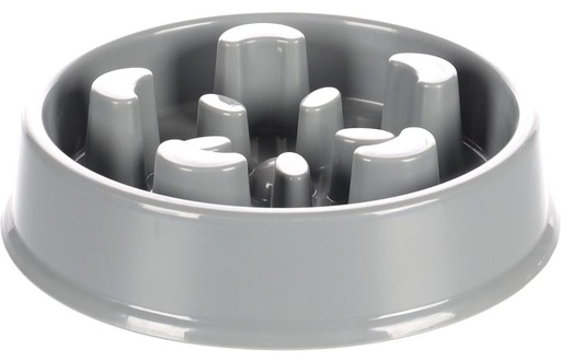 [519734] EETPOT BOBO 2 SLOW FEEDER GRIJS DIA. 16,5 CM 500ML