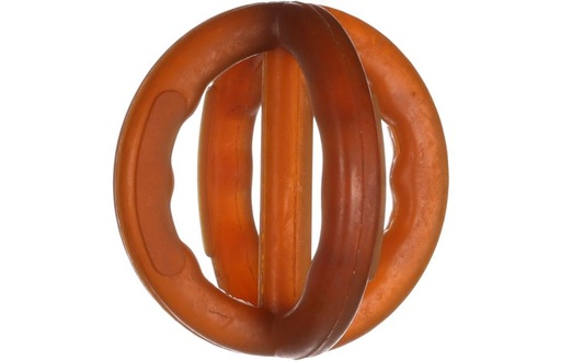[522682] HS RUBBER RUBBA CROSS BALL BRUIN 14X11X11CM