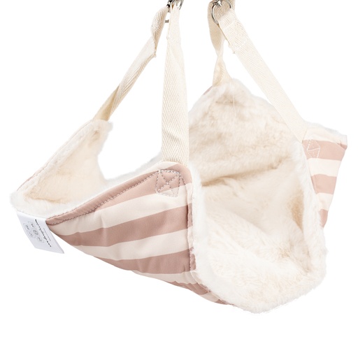Striped hangmat pluche 42x30x2cm Meerkleurig