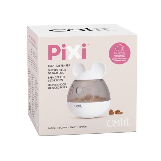 CA Pixi Treat Dispenser Mouse 8x8x10cm wit