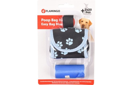 [15621] Poepzakhouder Easy Bag blauw 2x20 zakjes