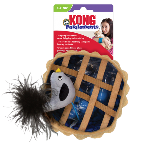 [035585459455] KONG Puzzelements Pie Catnip