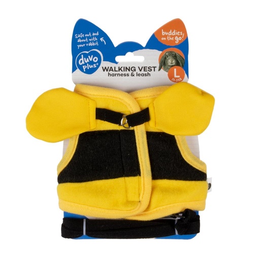 [14414] Wandelvestje bij L - 24-31cm - 175cm/12mm geel/zwart