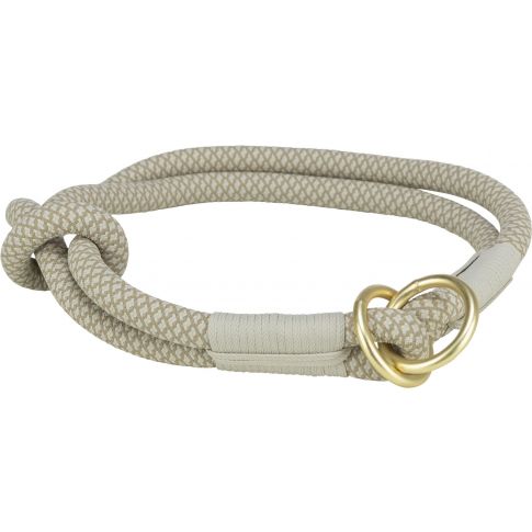[1984519] Soft Rope Half-Slip Halsband S-M Lichtgrijs