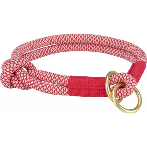 [1984603] Soft Rope Half-Slip Halsband M Rood/creme