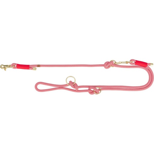 [1984103] Soft Rope Verstelbare Riem S–XL 2,00 m/ø 10 mm Rood/creme